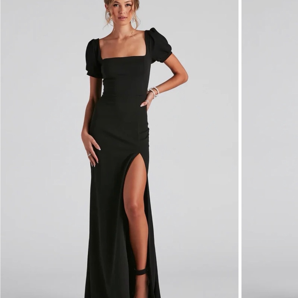 Windsor Black Maxi Dress with Slit